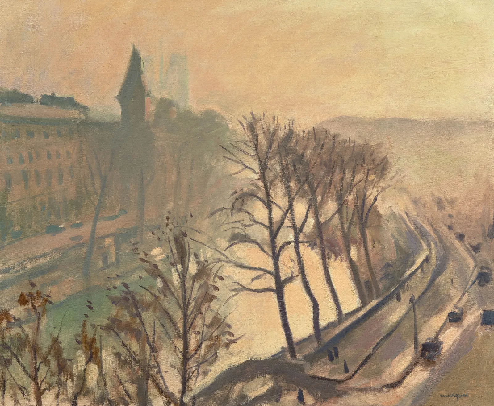Albert Marquet, Quai des Grands Augustins, Paris — oil painting circa 1934